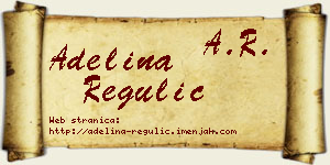 Adelina Regulić vizit kartica